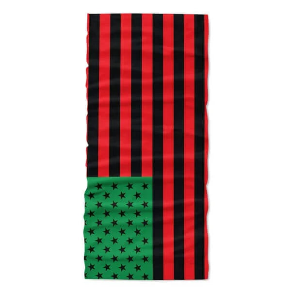 Afro American Flag Face Bandana