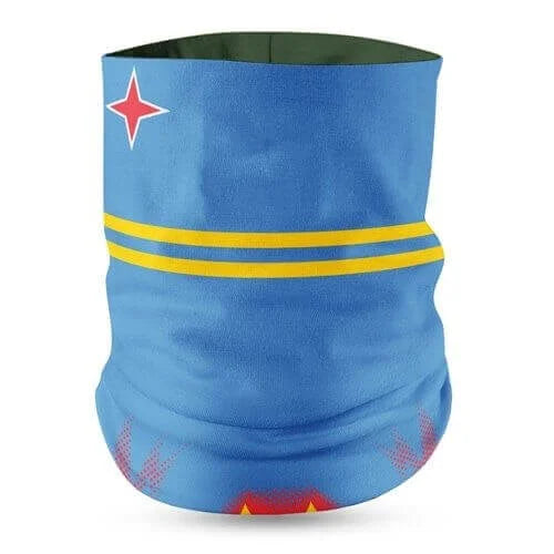 Aruba Flag Face Bandana