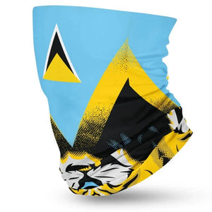 St Lucia Flag Face Bandana