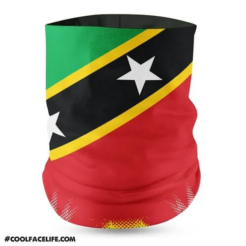 St Kitts Flag Face Bandana
