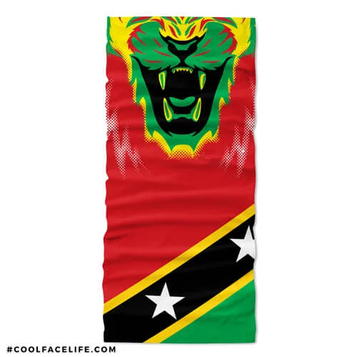 St Kitts Flag Face Bandana