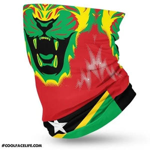St Kitts Flag Face Bandana