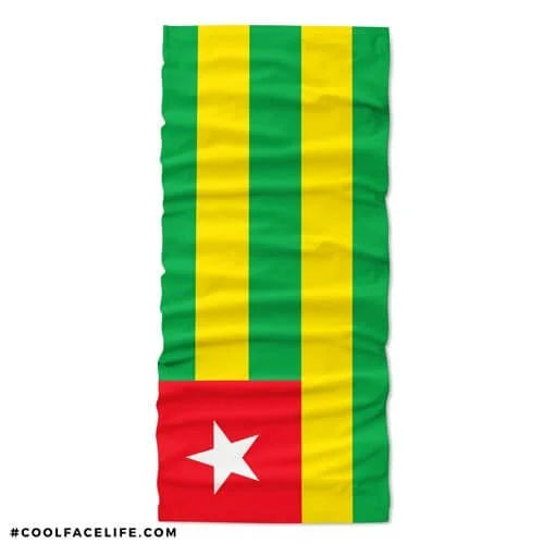 Togo Flag Face Bandana