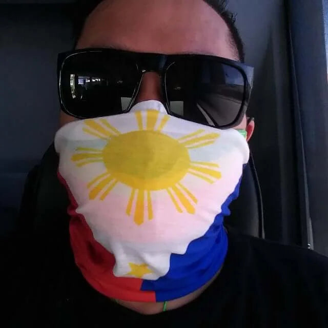 Philippines Flag Face Bandana