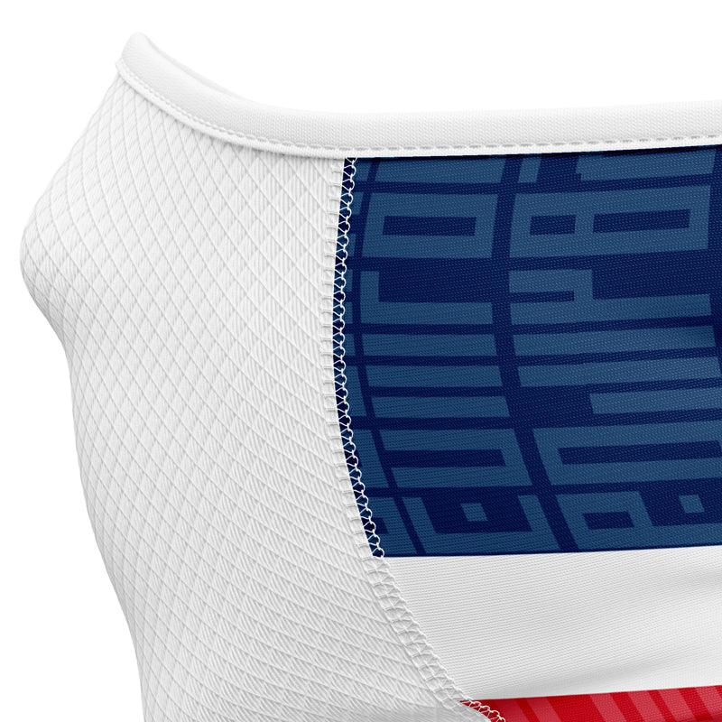 Dominican Republic Face Gaiter  - Close Up - Pro Neck Gaiter