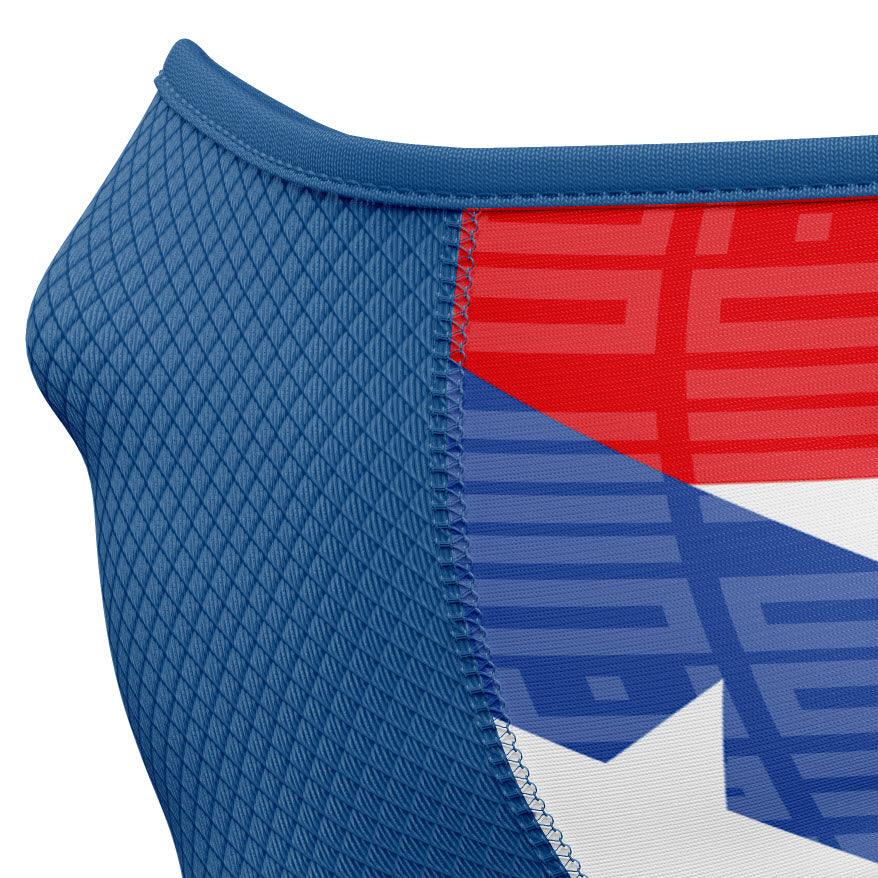 Puerto Rico Face Gaiter - Close Up - Pro Neck Gaiter
