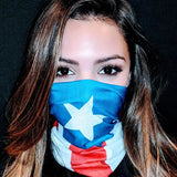 Puerto Rico Flag Face Bandana