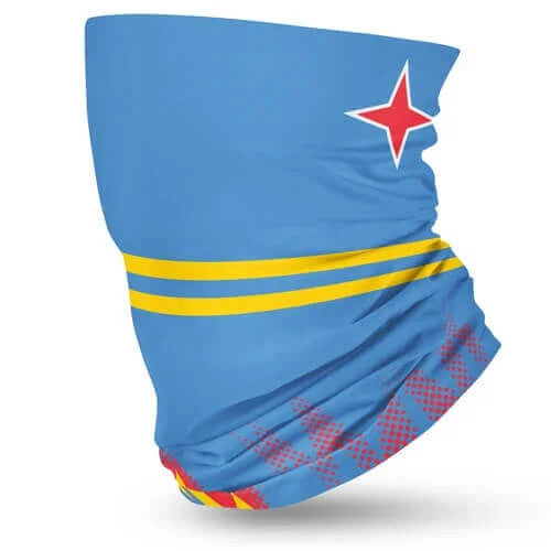 Aruba Flag Face Bandana