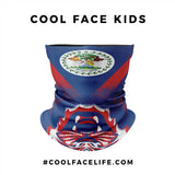 Kid Size – Belize Flag Face Bandana