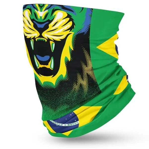 Brazil Flag Face Bandana