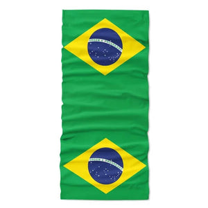 Brazil Flag Face Bandana