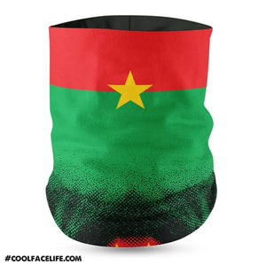 Burkina Faso Flag Face Bandana