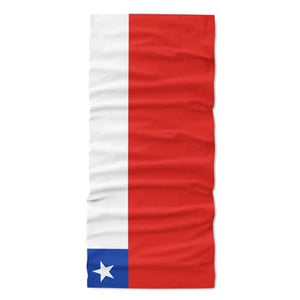 Chile Flag Face Bandana