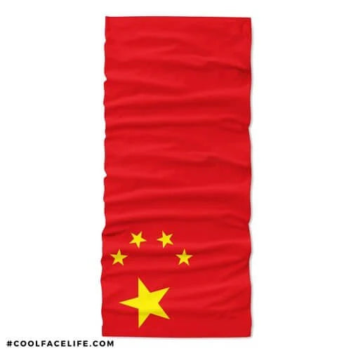 China Flag Face Bandana