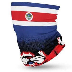 Costa Rica Flag Face Bandana
