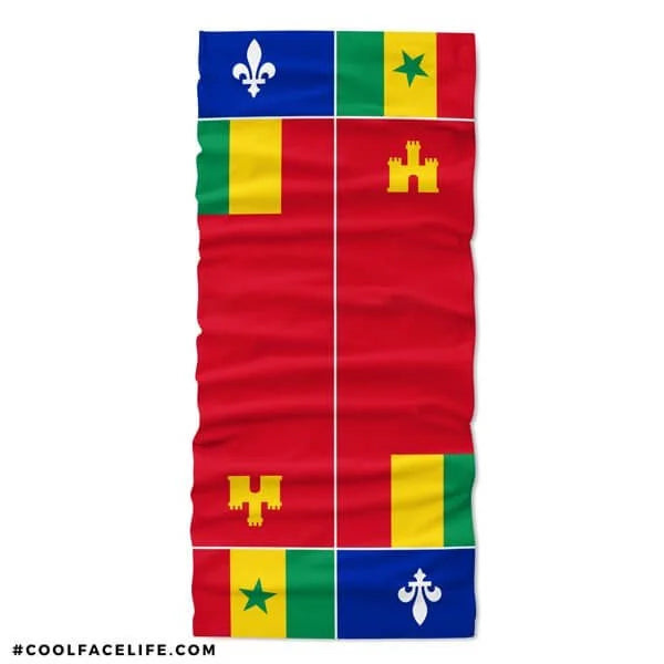 Creole Flag Face Bandana