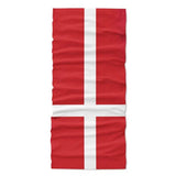 Denmark Flag Face Bandana
