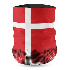 Denmark Flag Face Bandana