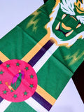 Dominica Flag Face Bandana