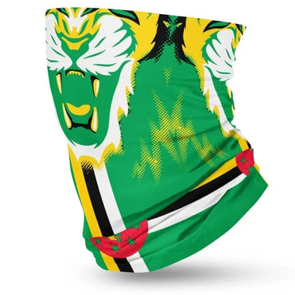 Dominica Flag Face Bandana