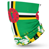 Dominica Flag Face Bandana