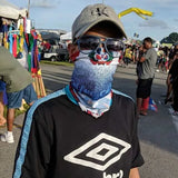 Dominican Republic Flag Face Bandana