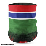 Gambia Flag Face Bandana