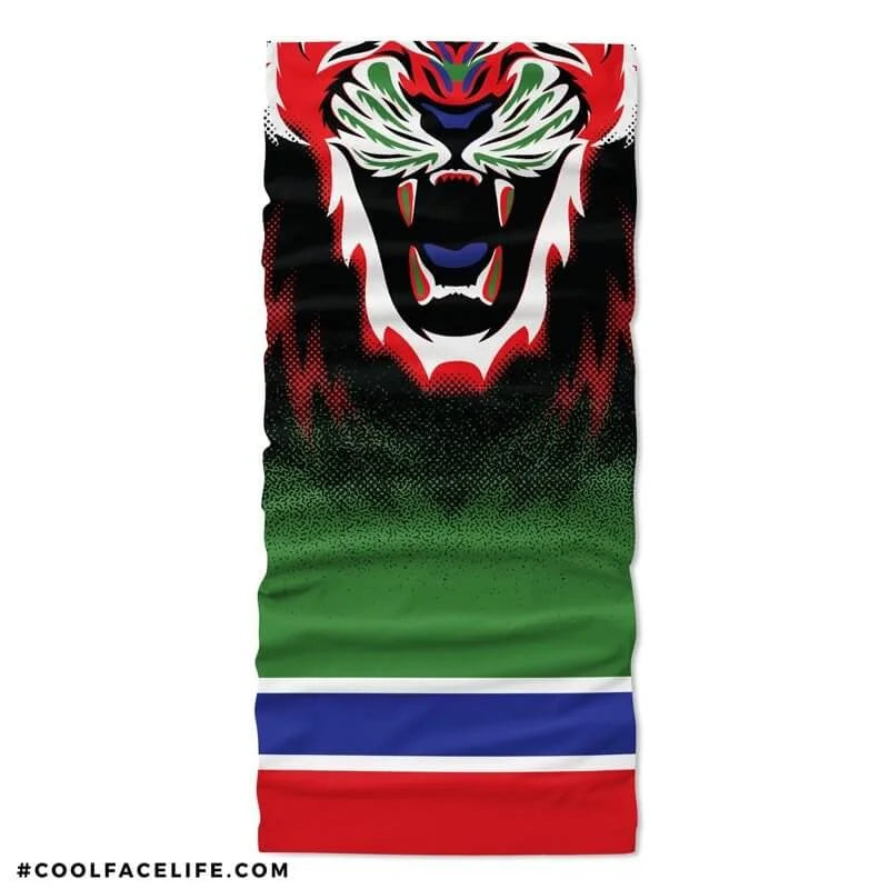 Gambia Flag Face Bandana