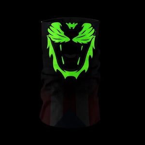 Glow Puerto Rico Flag Face Bandana