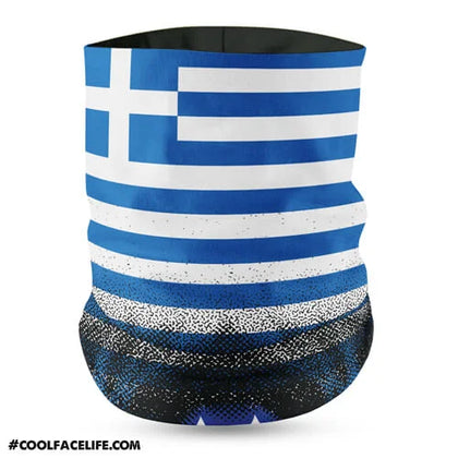 Greece Flag Face Bandana