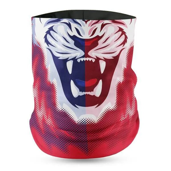 Fleece Haitian Flag Face Bandana