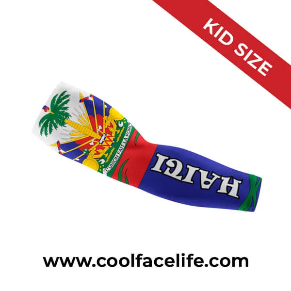 Kids Size – Haiti Flag Arm Sleeve
