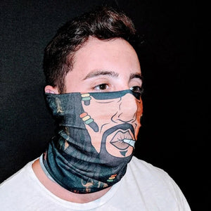 Rasta Spliff Flag Face Bandana