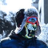 Fleece Jamaican Flag Face Bandana