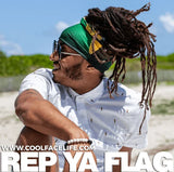 Jamaican Flag Face Bandana