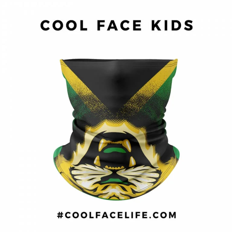 Kid Size – Jamaican Flag Face Bandana