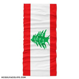 Lebanon Flag Face Bandana