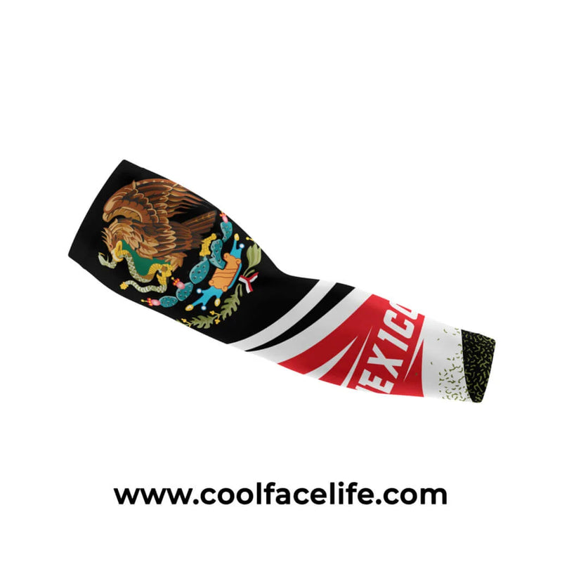 Black Mexico Flag Themed Arm Sleeve
