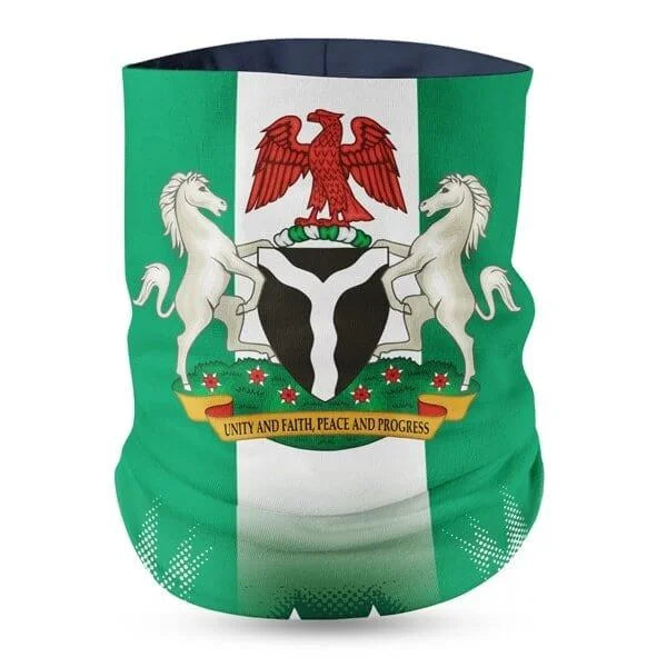 Nigeria Flag Face Bandana