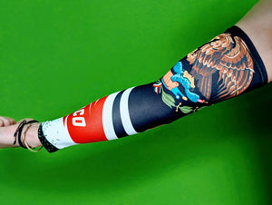 Black Mexico Flag Themed Arm Sleeve