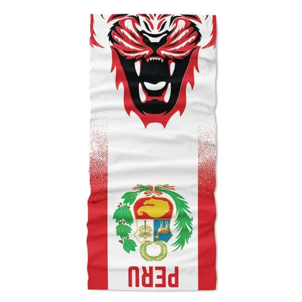Peru Flag Face Bandana