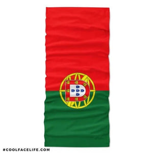 Portugal Flag Face Bandana