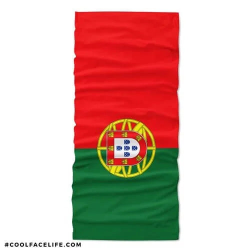 Portugal Flag Face Bandana