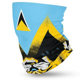 St Lucia Flag Face Bandana