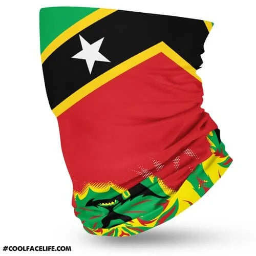 St Kitts Flag Face Bandana