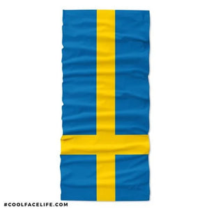 Sweden Flag Face Bandana