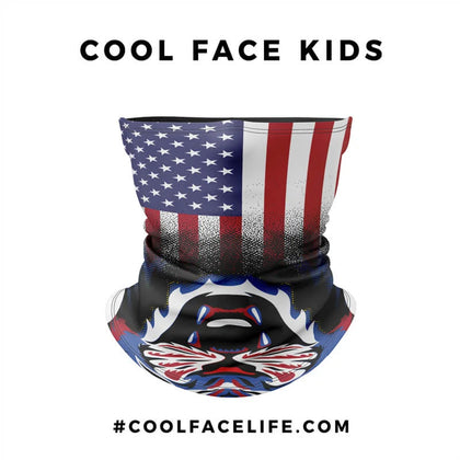 Kid Size – USA Flag Face Bandana