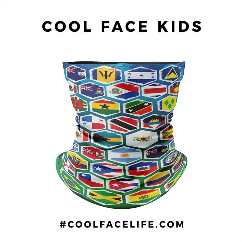 Kid Size – Unity All Caribbean Flag Face Bandana