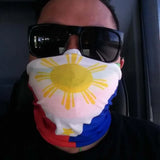 Philippines Flag Face Bandana
