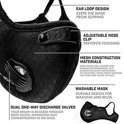 Sports Mask with Filter - Pro Neck Gaiter